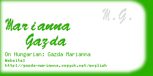 marianna gazda business card